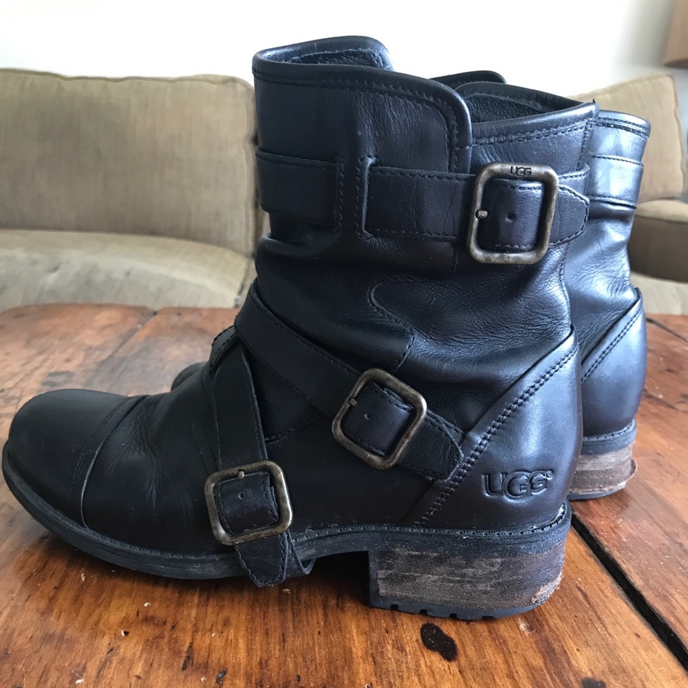 Leather ugg boots
